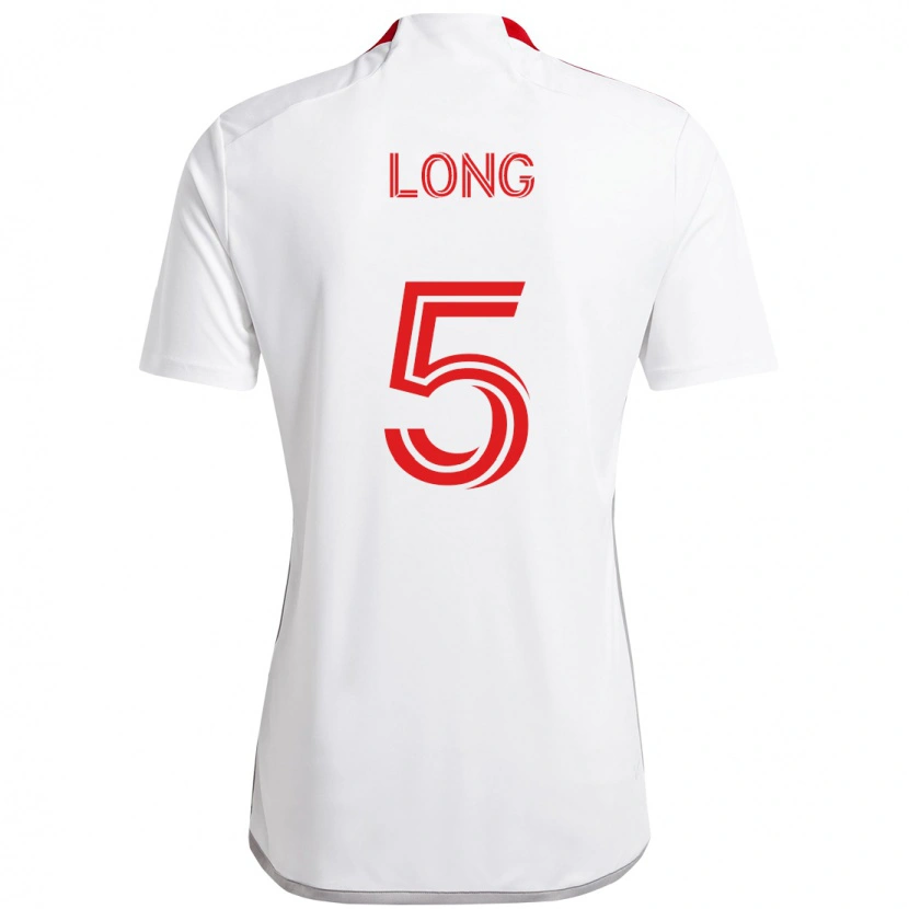 Danxen Homem Camisola Kevin Long #5 Branco Vermelho Alternativa 2025/26 Camisa Brasil