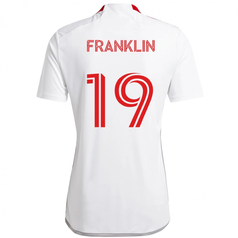 Danxen Homem Camisola Kobe Franklin #19 Branco Vermelho Alternativa 2025/26 Camisa Brasil