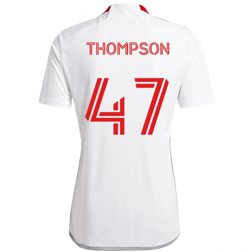 Danxen Homem Camisola Kosi Thompson #47 Branco Vermelho Alternativa 2025/26 Camisa Brasil