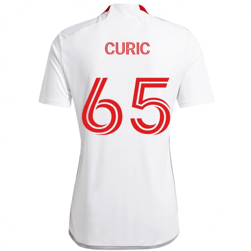 Danxen Homem Camisola Antony Curic #65 Branco Vermelho Alternativa 2025/26 Camisa Brasil