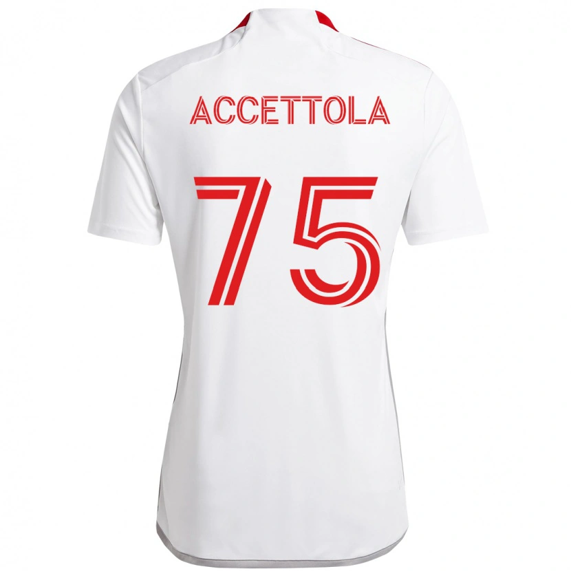 Danxen Homem Camisola Luca Accettola #75 Branco Vermelho Alternativa 2025/26 Camisa Brasil