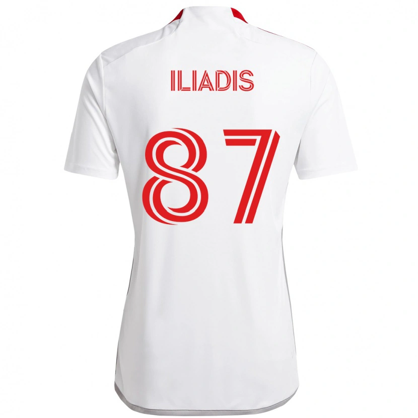 Danxen Homem Camisola Costa Iliadis #87 Branco Vermelho Alternativa 2025/26 Camisa Brasil