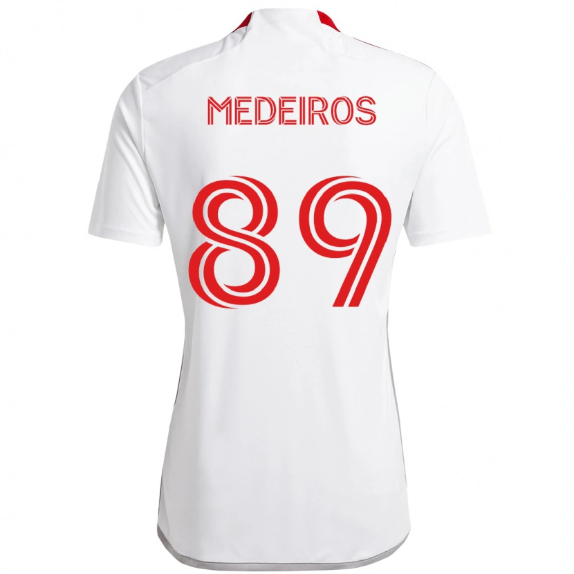 Danxen Homem Camisola Matthew Medeiros #89 Branco Vermelho Alternativa 2025/26 Camisa Brasil