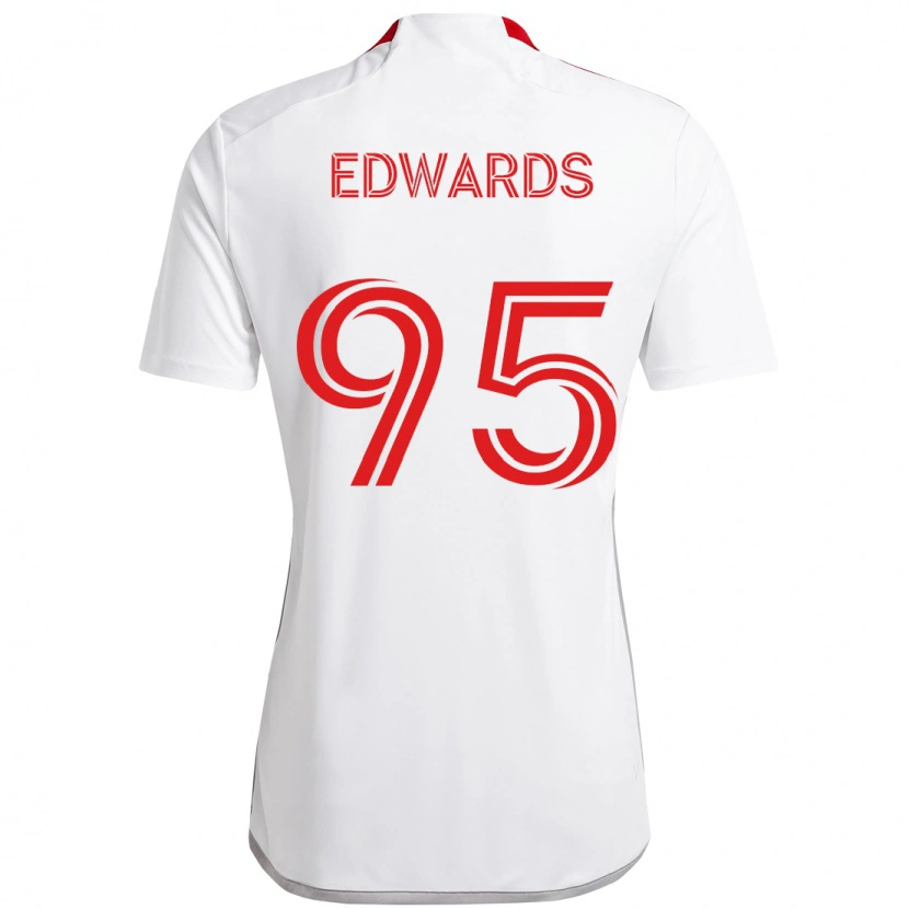 Danxen Homem Camisola Nathaniel Edwards #95 Branco Vermelho Alternativa 2025/26 Camisa Brasil