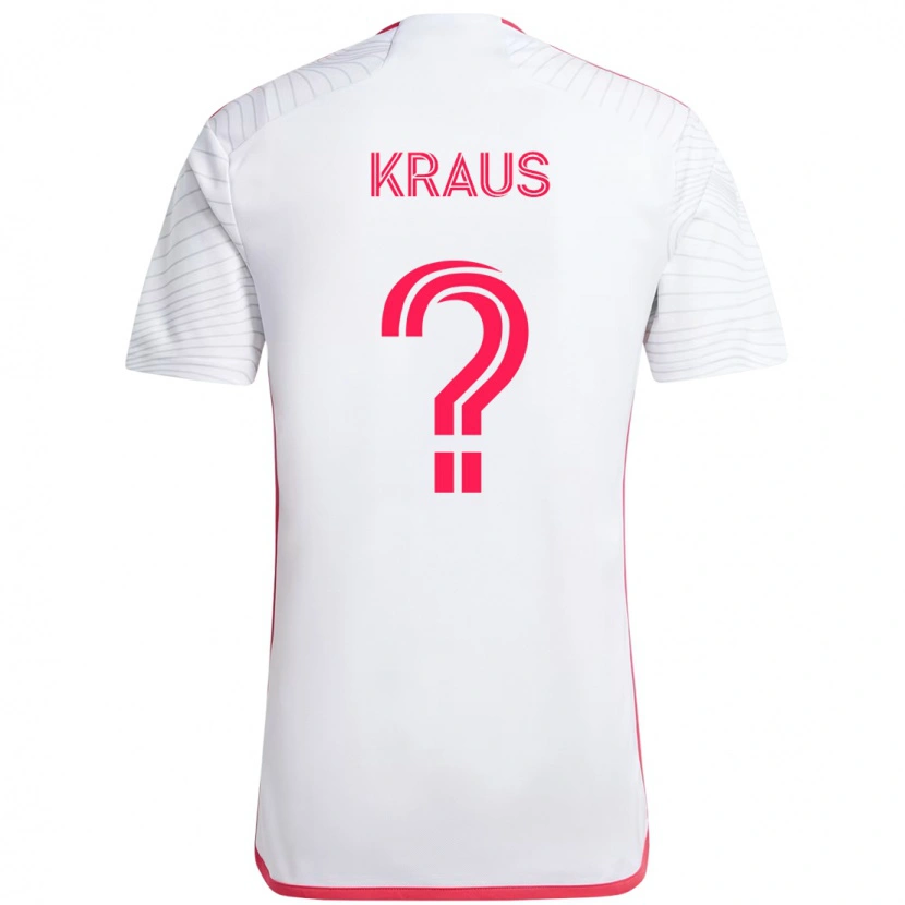 Danxen Homem Camisola Kane Kraus #0 Branco Magenta Alternativa 2025/26 Camisa Brasil