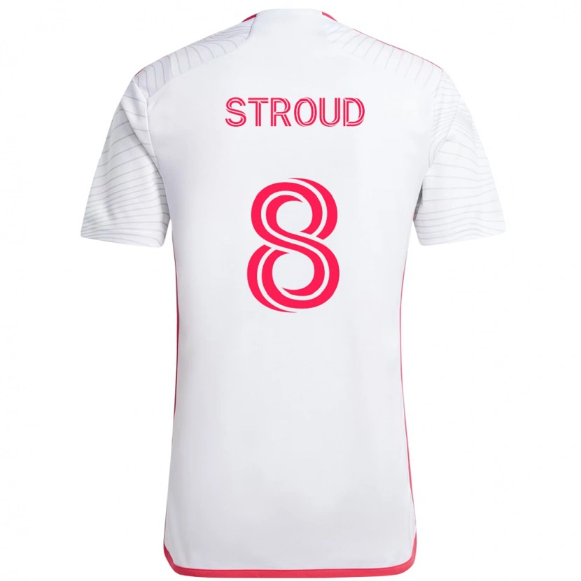 Danxen Homem Camisola Jared Stroud #8 Branco Magenta Alternativa 2025/26 Camisa Brasil