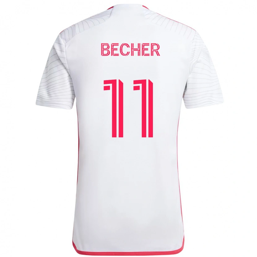 Danxen Homem Camisola Simon Becher #11 Branco Magenta Alternativa 2025/26 Camisa Brasil