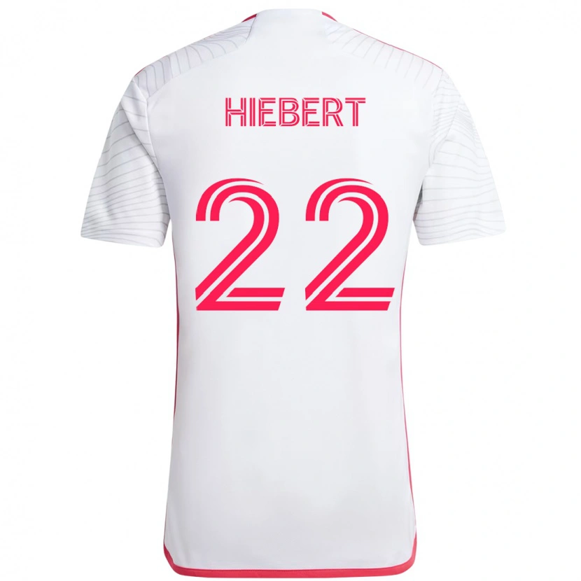 Danxen Homem Camisola Kyle Hiebert #22 Branco Magenta Alternativa 2025/26 Camisa Brasil