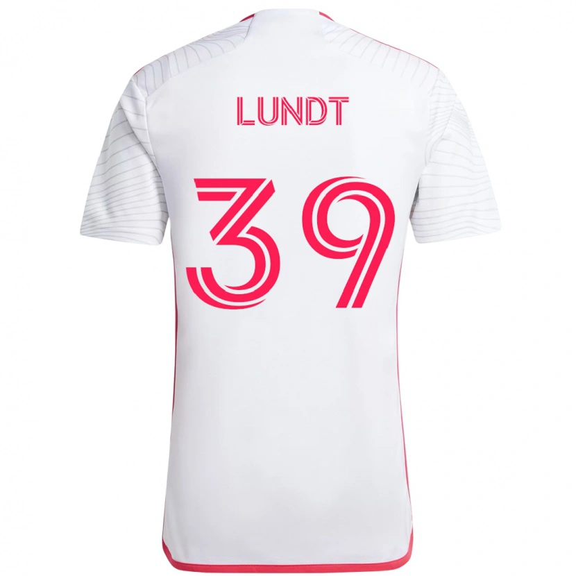 Danxen Homem Camisola Ben Lundt #39 Branco Magenta Alternativa 2025/26 Camisa Brasil