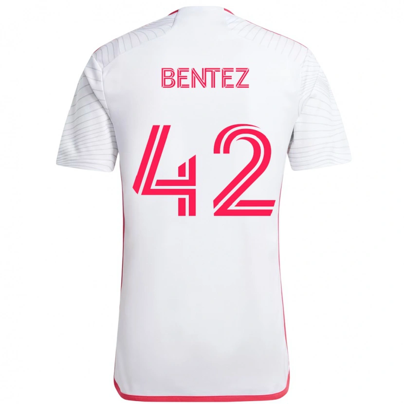 Danxen Homem Camisola Óscar Benítez #42 Branco Magenta Alternativa 2025/26 Camisa Brasil