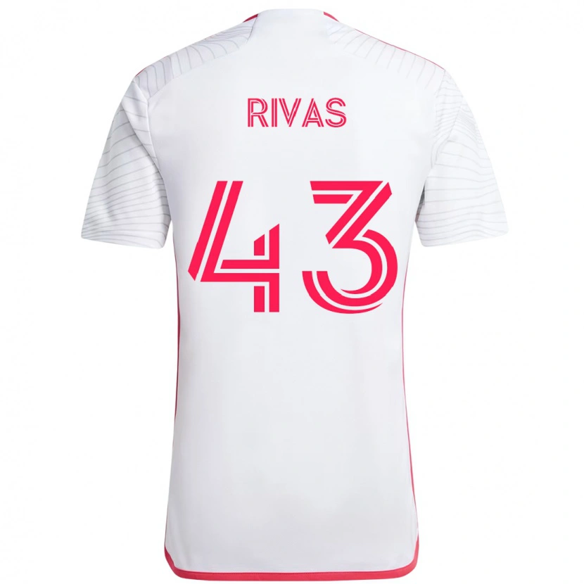 Danxen Homem Camisola Sergio Rivas #43 Branco Magenta Alternativa 2025/26 Camisa Brasil