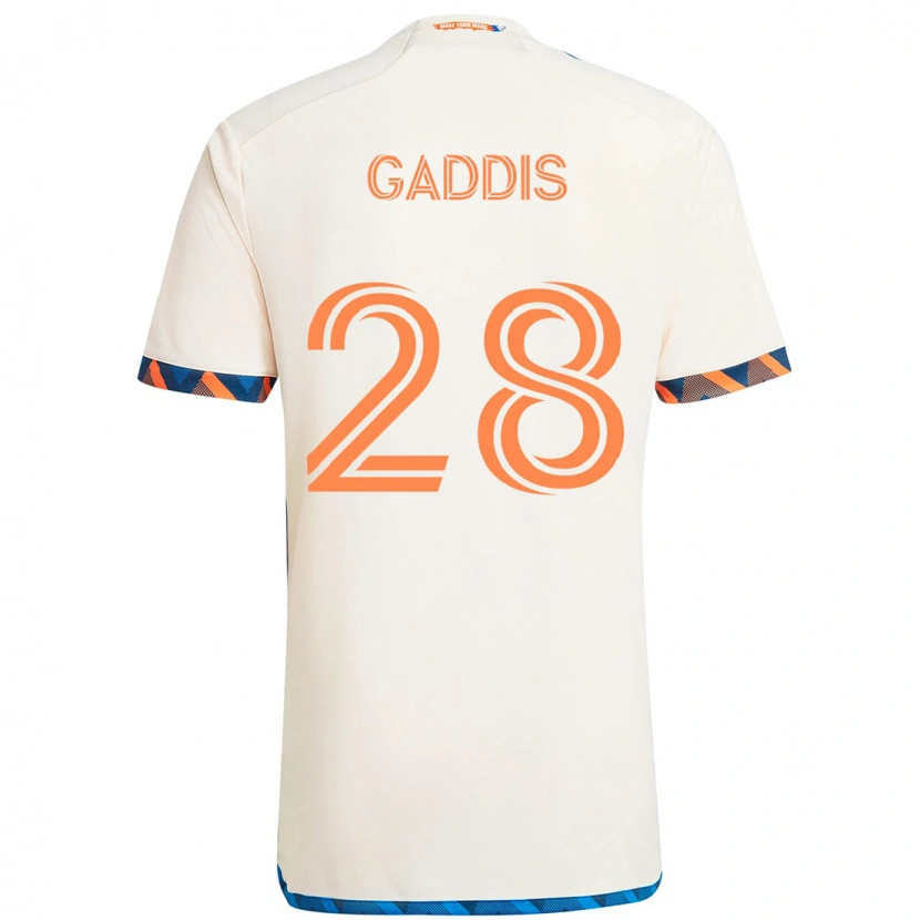 Danxen Homem Camisola Raymon Gaddis #28 Branco Azul Laranja Alternativa 2025/26 Camisa Brasil