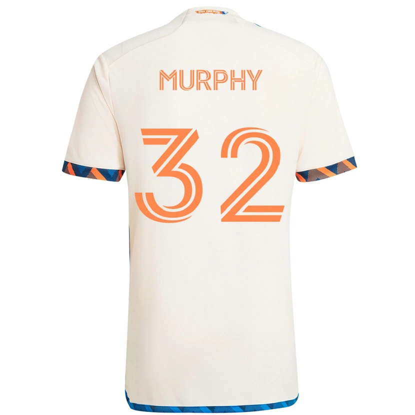 Danxen Homem Camisola Ian Murphy #32 Branco Azul Laranja Alternativa 2025/26 Camisa Brasil