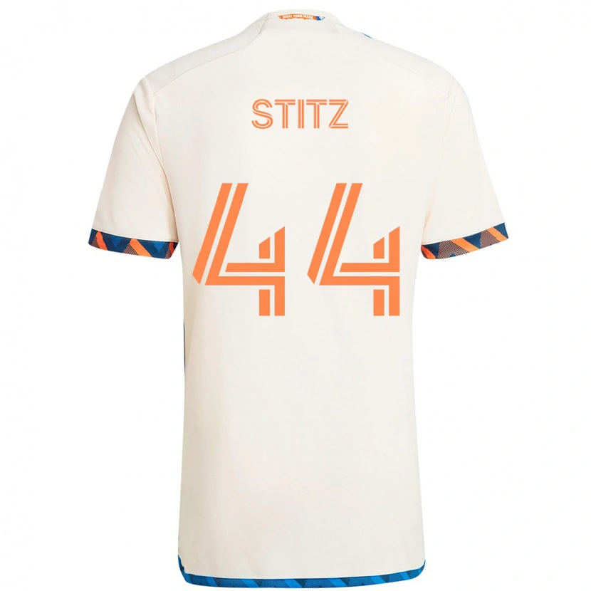 Danxen Homem Camisola Ben Stitz #44 Branco Azul Laranja Alternativa 2025/26 Camisa Brasil