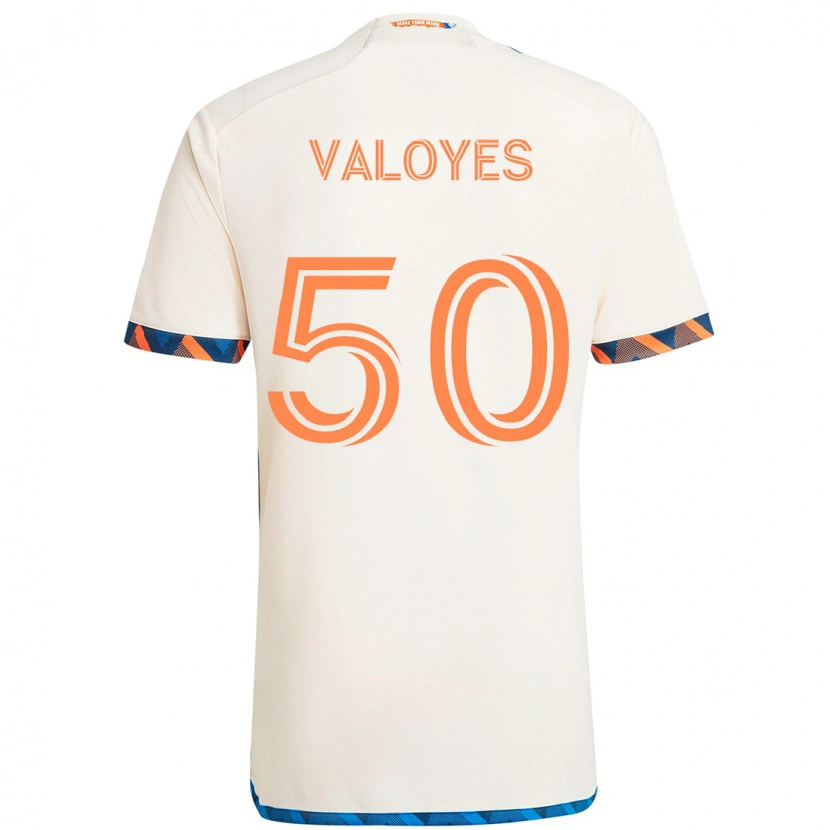 Danxen Homem Camisola Yeiner Valoyes #50 Branco Azul Laranja Alternativa 2025/26 Camisa Brasil