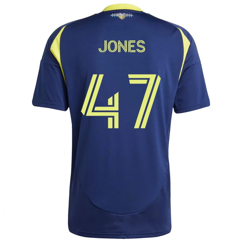 Danxen Homem Camisola Isaiah Jones #47 Azul Marinho Amarelo Alternativa 2025/26 Camisa Brasil