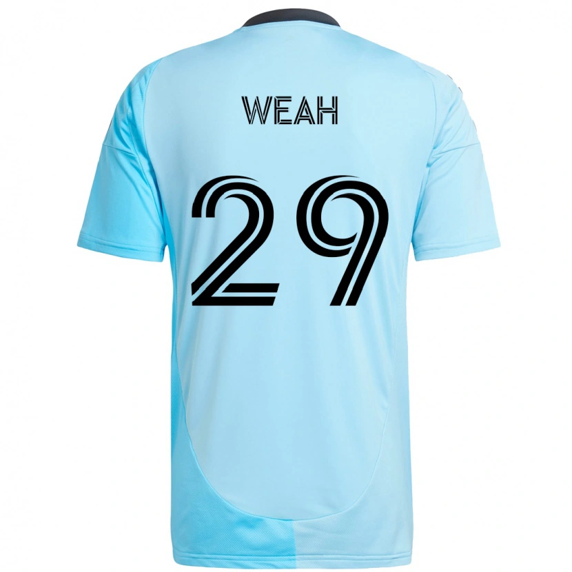 Danxen Homem Camisola Patrick Weah #29 Azul Celeste Alternativa 2025/26 Camisa Brasil