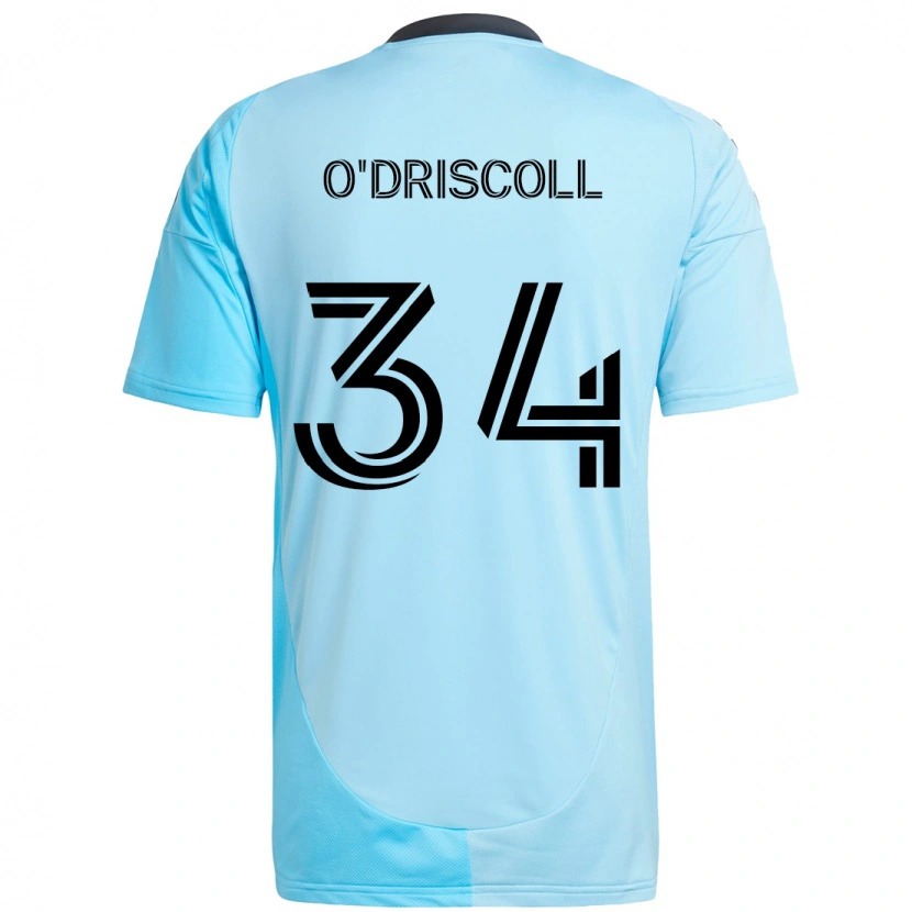 Danxen Homem Camisola Rory O'driscoll #34 Azul Celeste Alternativa 2025/26 Camisa Brasil