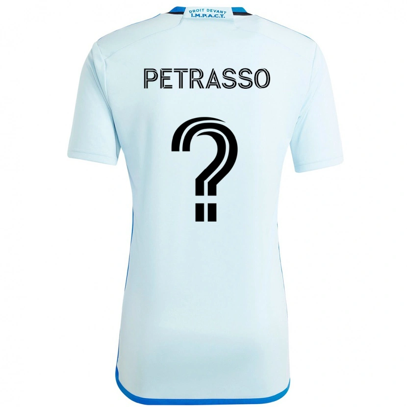 Danxen Homem Camisola Luca Petrasso #0 Azul Celeste Azul Escuro Alternativa 2025/26 Camisa Brasil