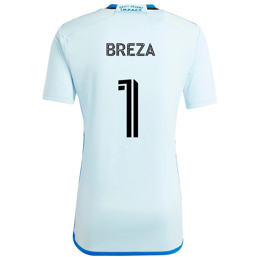 Danxen Homem Camisola Sebastian Breza #1 Azul Celeste Azul Escuro Alternativa 2025/26 Camisa Brasil