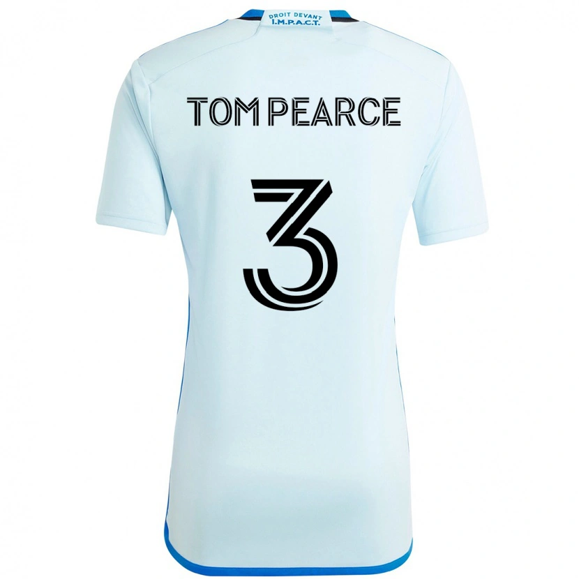 Danxen Homem Camisola Tom Pearce #3 Azul Celeste Azul Escuro Alternativa 2025/26 Camisa Brasil