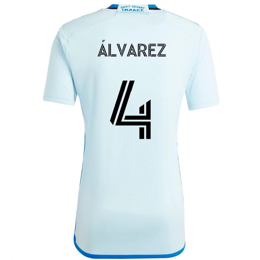 Danxen Homem Camisola Fernando Álvarez #4 Azul Celeste Azul Escuro Alternativa 2025/26 Camisa Brasil