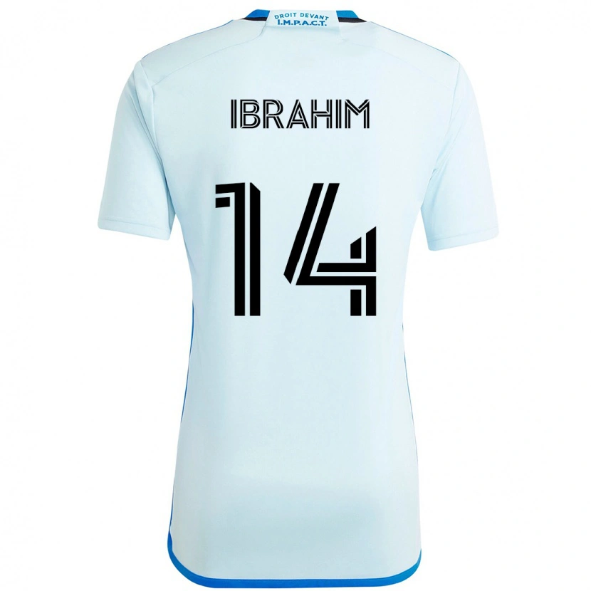 Danxen Homem Camisola Sunusi Ibrahim #14 Azul Celeste Azul Escuro Alternativa 2025/26 Camisa Brasil