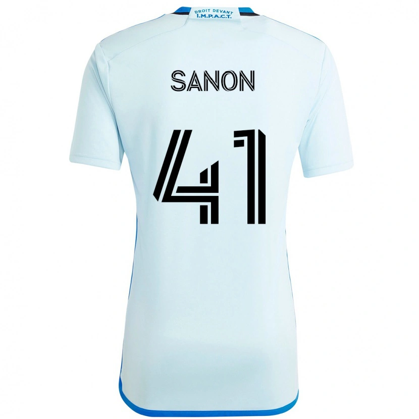 Danxen Homem Camisola Jérémy Sanon #41 Azul Celeste Azul Escuro Alternativa 2025/26 Camisa Brasil
