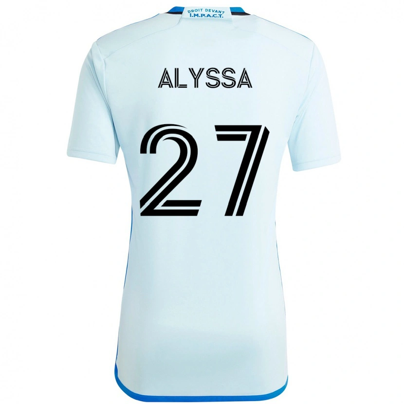 Danxen Homem Camisola Garreaud Alyssa #27 Azul Celeste Azul Escuro Alternativa 2025/26 Camisa Brasil