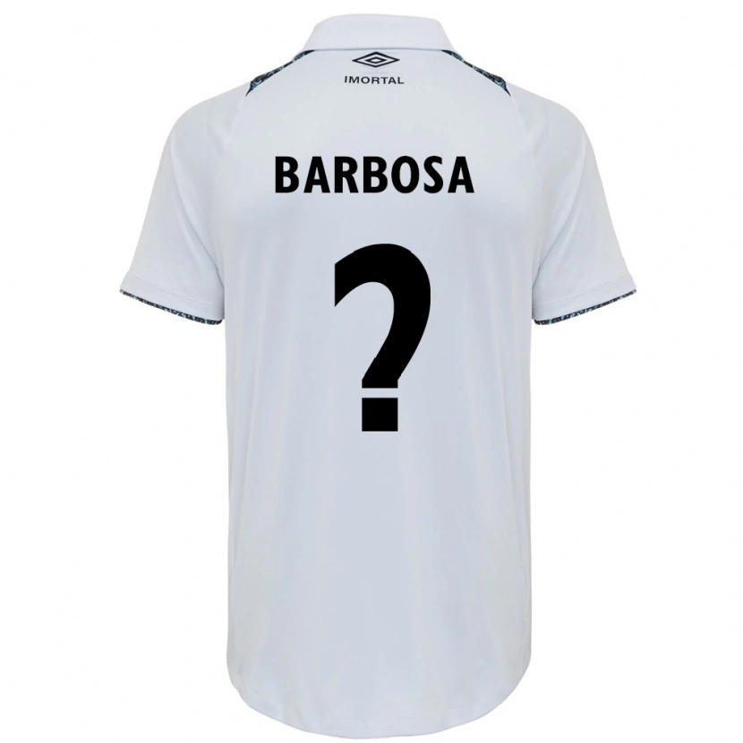 Danxen Homem Camisola Natã Barbosa #0 Branco Azul Alternativa 2025/26 Camisa Brasil