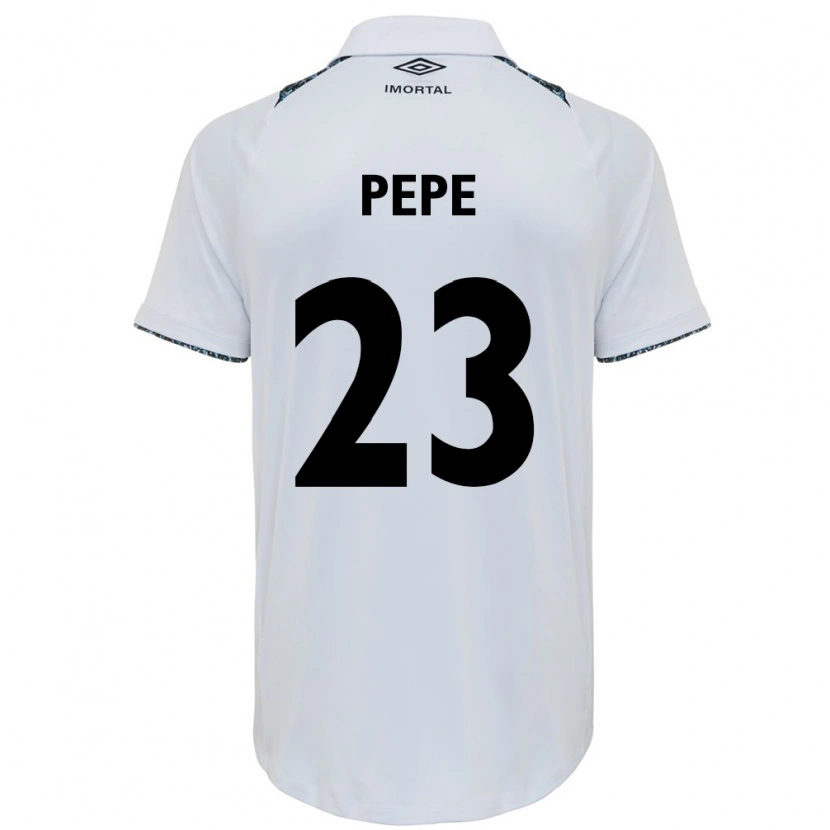 Danxen Homem Camisola Pepê #23 Branco Azul Alternativa 2025/26 Camisa Brasil