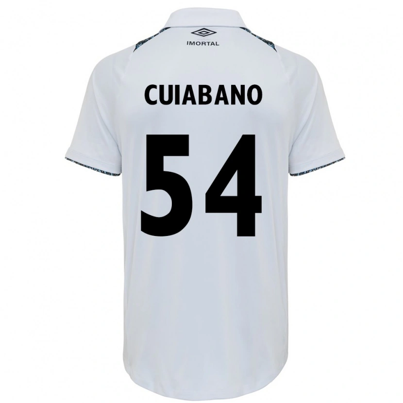 Danxen Homem Camisola Cuiabano #54 Branco Azul Alternativa 2025/26 Camisa Brasil