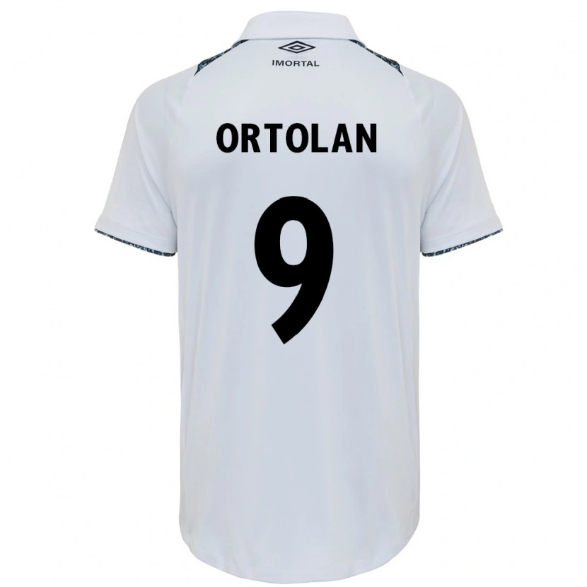 Danxen Homem Camisola Dani Ortolan #9 Branco Azul Alternativa 2025/26 Camisa Brasil