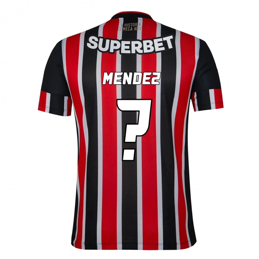 Danxen Homem Camisola Jhegson Méndez #0 Preto Vermelho Alternativa 2025/26 Camisa Brasil