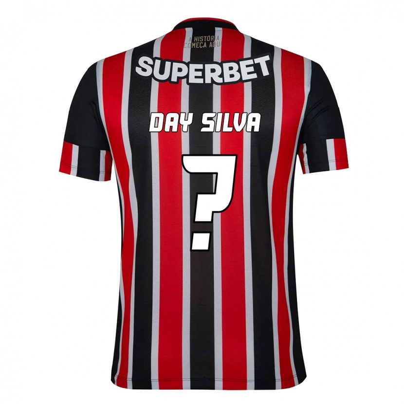 Danxen Homem Camisola Day Silva #0 Preto Vermelho Alternativa 2025/26 Camisa Brasil