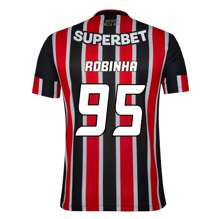 Danxen Homem Camisola Robinha #95 Preto Vermelho Alternativa 2025/26 Camisa Brasil
