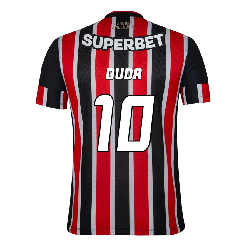 Danxen Homem Camisola Duda #10 Preto Vermelho Alternativa 2025/26 Camisa Brasil