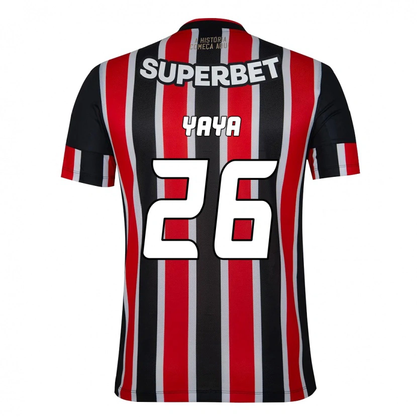 Danxen Homem Camisola Yaya #26 Preto Vermelho Alternativa 2025/26 Camisa Brasil