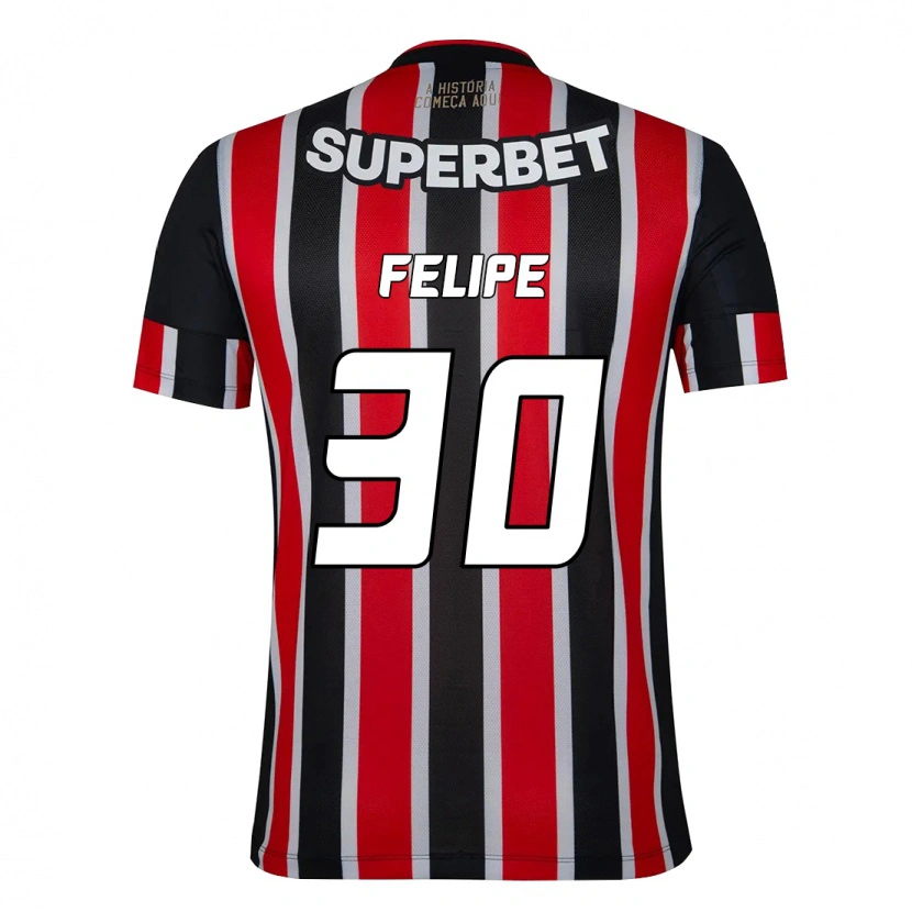 Danxen Homem Camisola Everton Felipe #30 Preto Vermelho Alternativa 2025/26 Camisa Brasil
