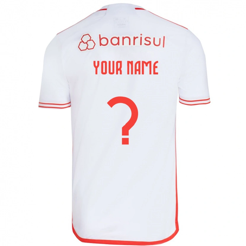 Danxen Homem Camisola Seu Nome #0 Branco Vermelho Alternativa 2025/26 Camisa Brasil