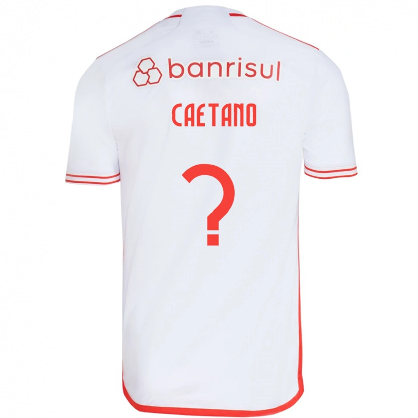 Danxen Homem Camisola Caetano #0 Branco Vermelho Alternativa 2025/26 Camisa Brasil