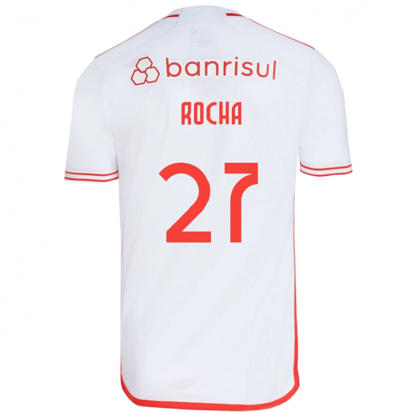 Danxen Homem Camisola Kaique Rocha #27 Branco Vermelho Alternativa 2025/26 Camisa Brasil