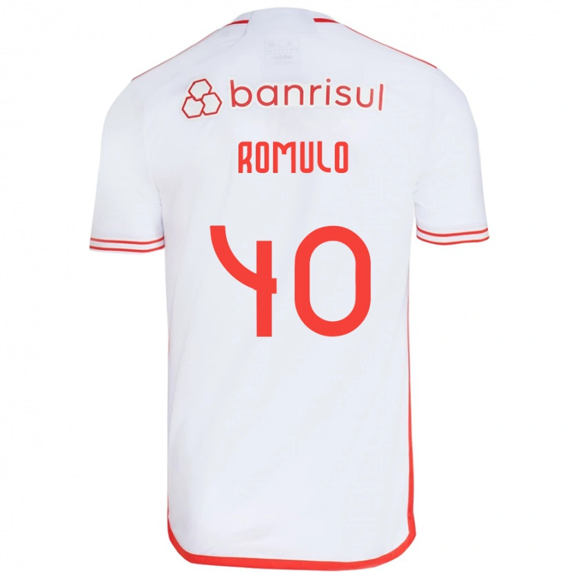 Danxen Homem Camisola Rômulo #40 Branco Vermelho Alternativa 2025/26 Camisa Brasil
