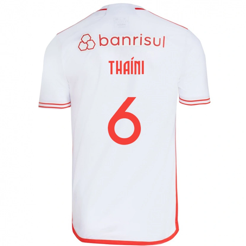 Danxen Homem Camisola Thaíni #6 Branco Vermelho Alternativa 2025/26 Camisa Brasil