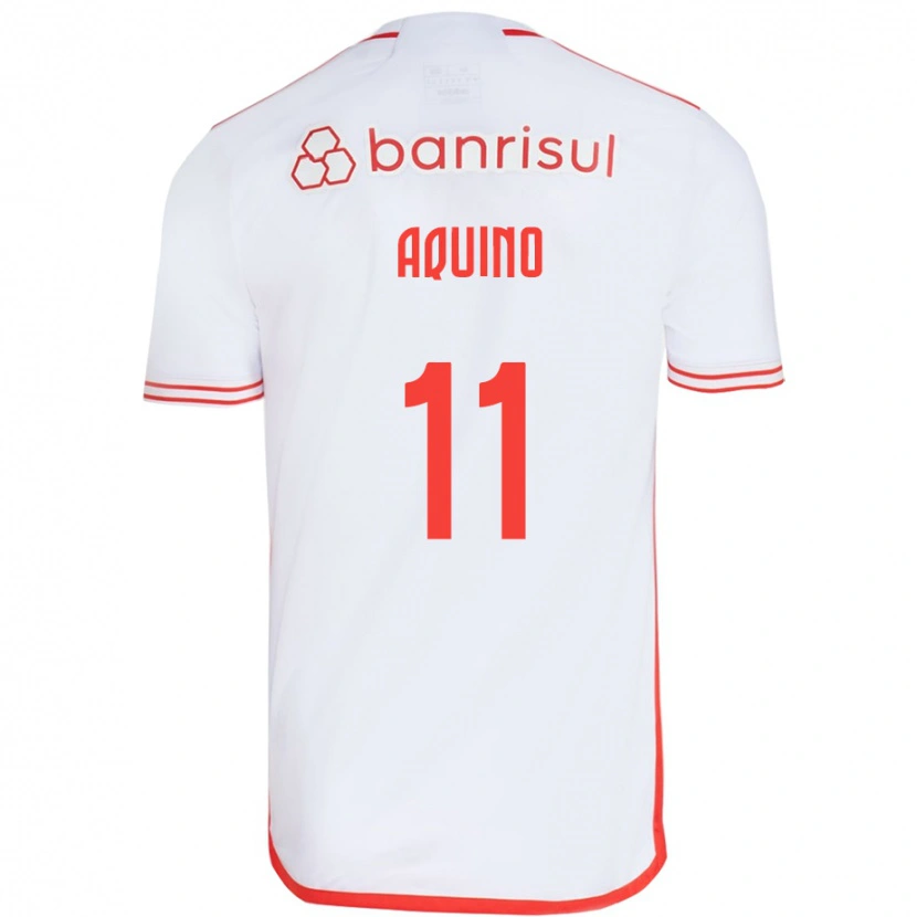 Danxen Homem Camisola Belén Aquino #11 Branco Vermelho Alternativa 2025/26 Camisa Brasil