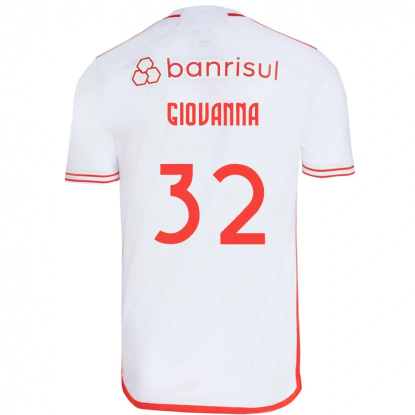 Danxen Homem Camisola Giulia Giovanna #32 Branco Vermelho Alternativa 2025/26 Camisa Brasil
