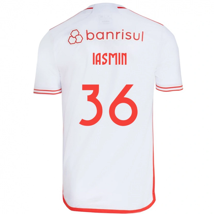 Danxen Homem Camisola Iasmin #36 Branco Vermelho Alternativa 2025/26 Camisa Brasil