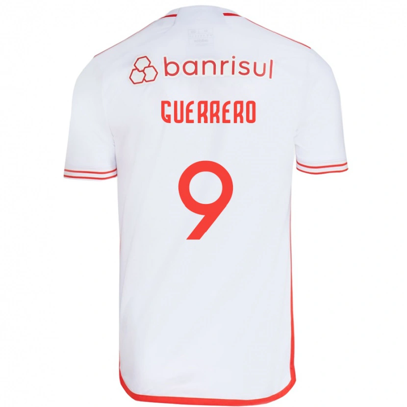 Danxen Homem Camisola Paolo Guerrero #9 Branco Vermelho Alternativa 2025/26 Camisa Brasil