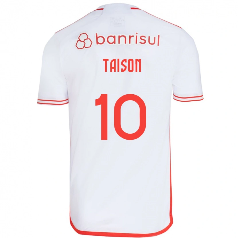 Danxen Homem Camisola Taison #10 Branco Vermelho Alternativa 2025/26 Camisa Brasil
