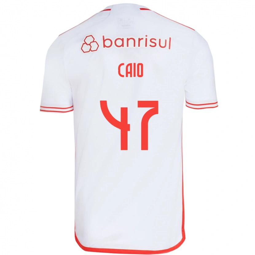 Danxen Homem Camisola Caio Vidal #47 Branco Vermelho Alternativa 2025/26 Camisa Brasil